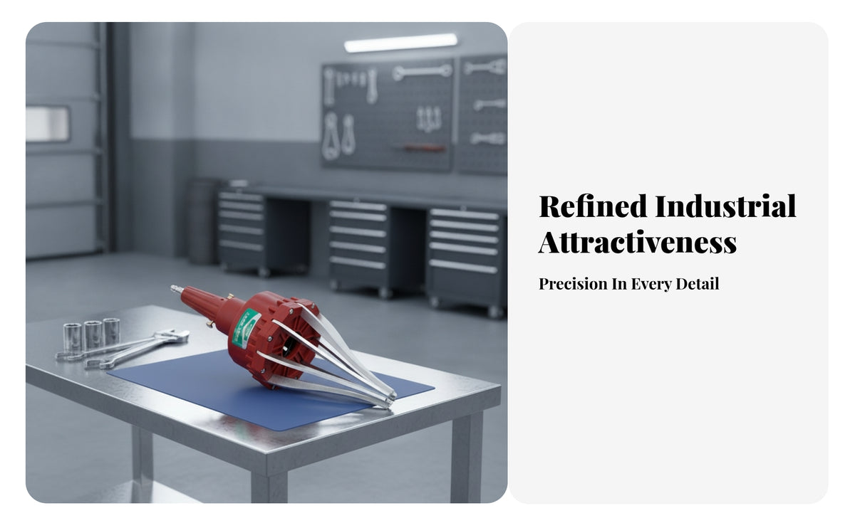 CV Joint Boot Installer Red and Silver Pneumatic CV Boot Expander Tool Construction