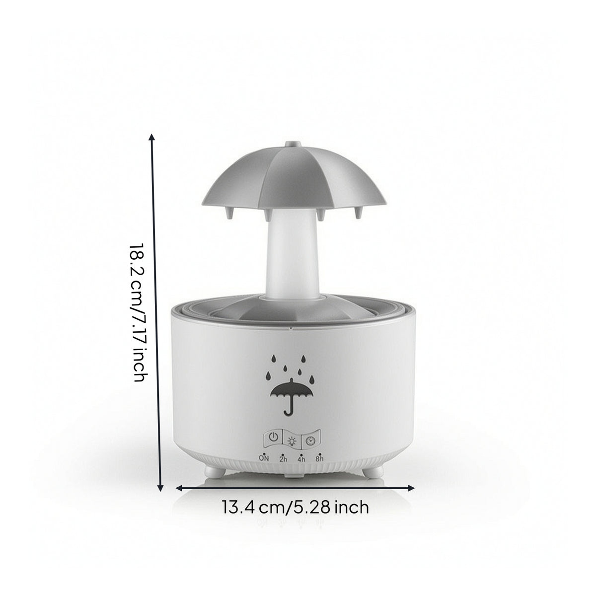 Umbrella Humidifier Decorative Rain Vapor Humidifier Vaporizer Compact Mist Maker Modern for Bedroom, Living Room