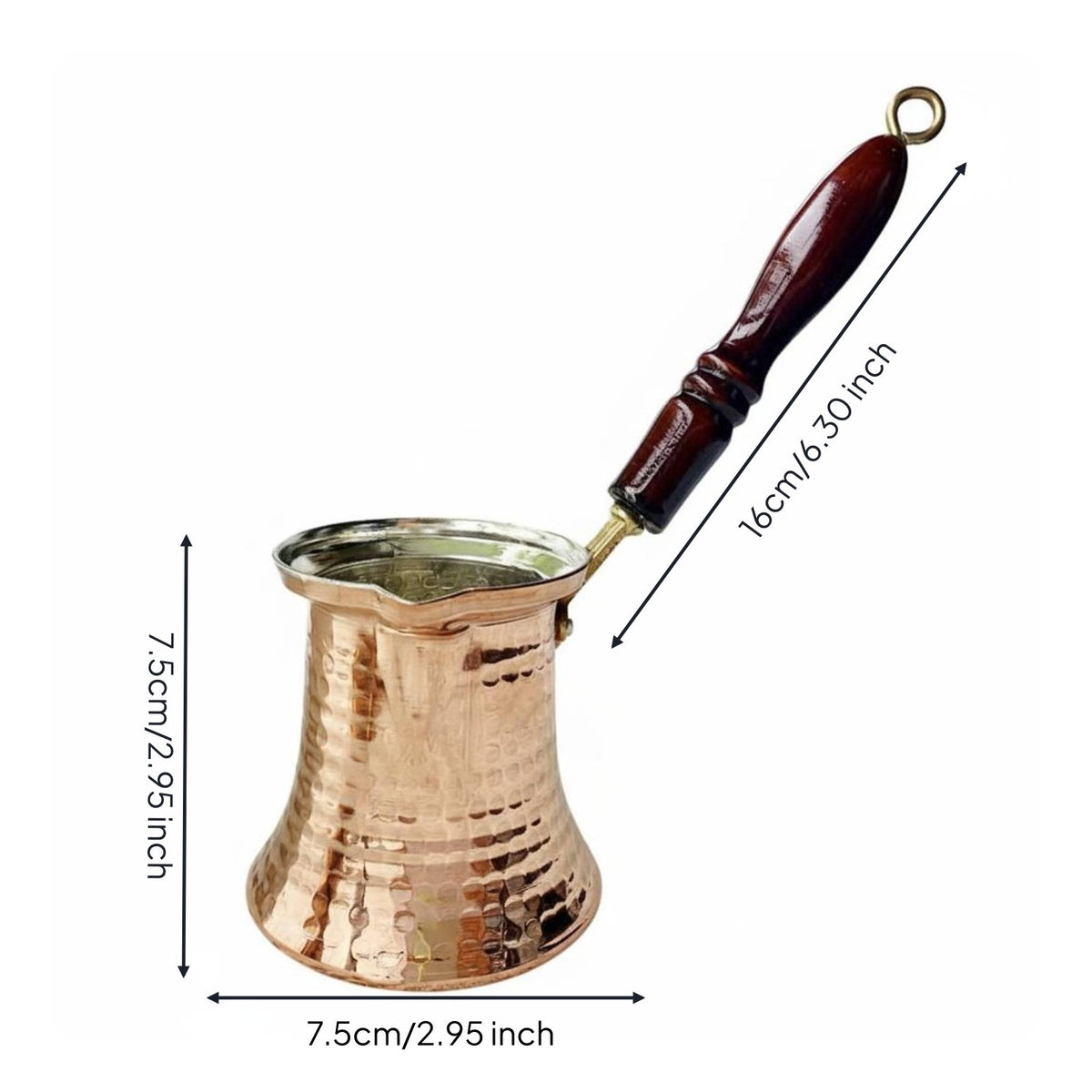 Turkish Coffee Pot Handmade Cezve Traditional Design for Travel