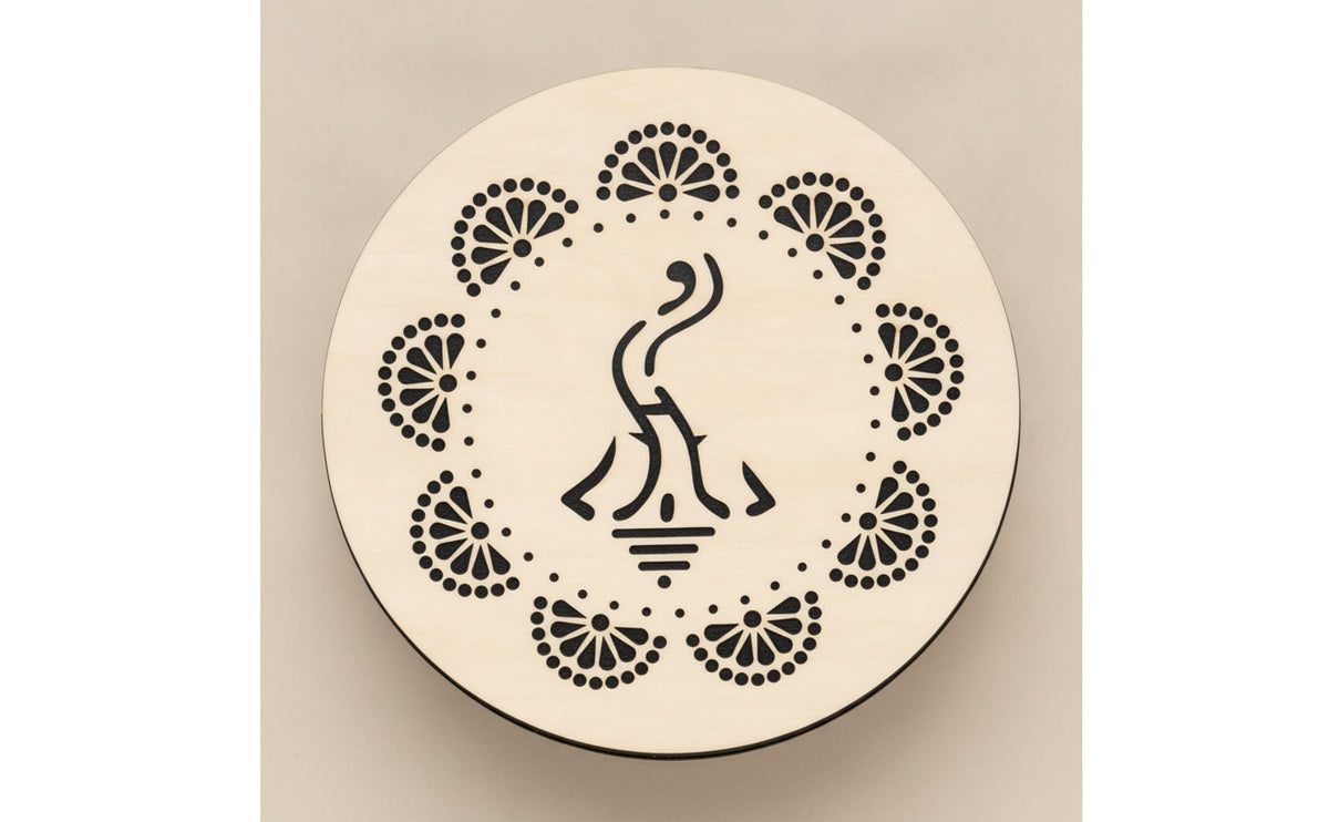 Stream Drum Wooden Hand Drum Percussion Instrument for Music Rooms