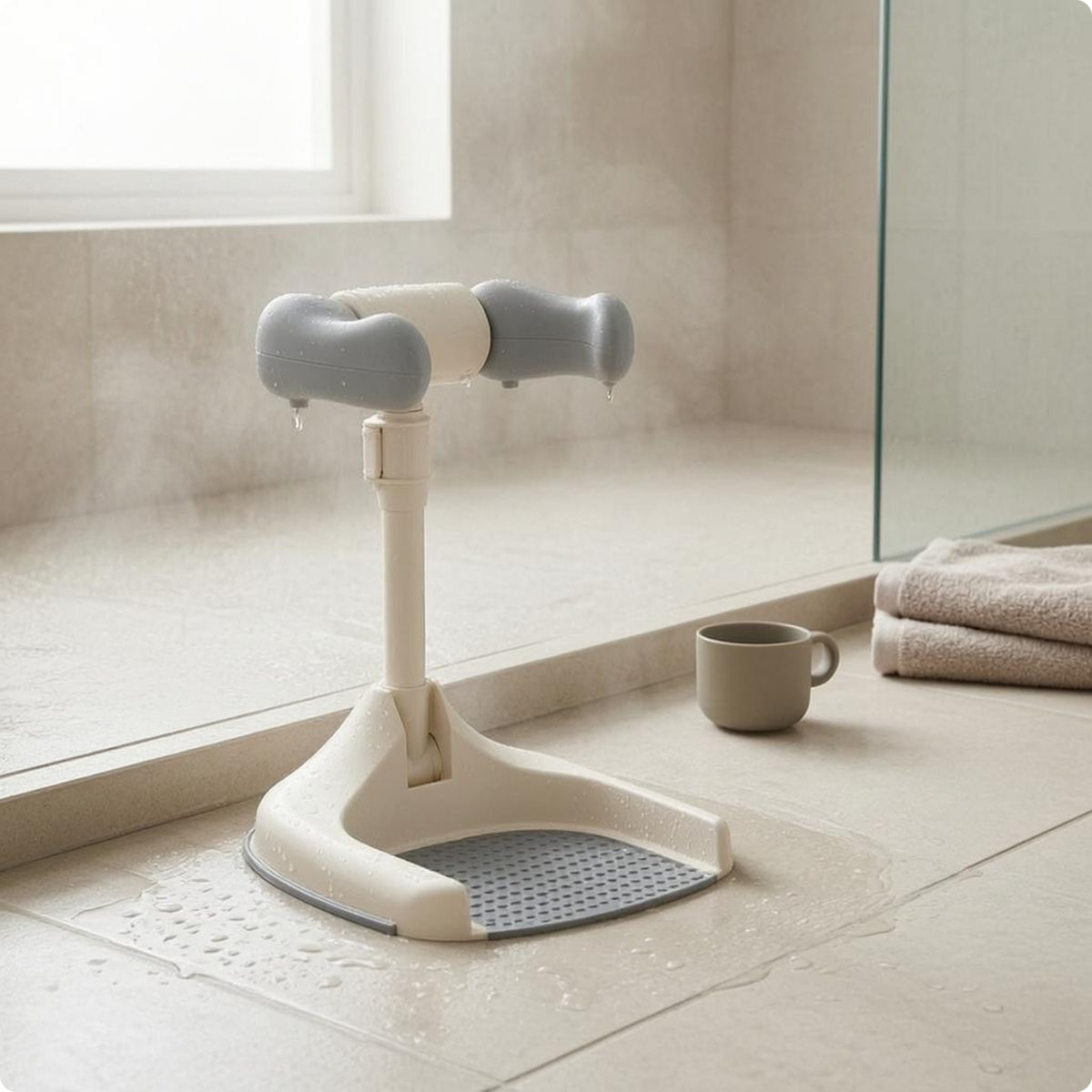 Foldable Bath Rack Anti-Slip Freestanding Bath Rack Plastic