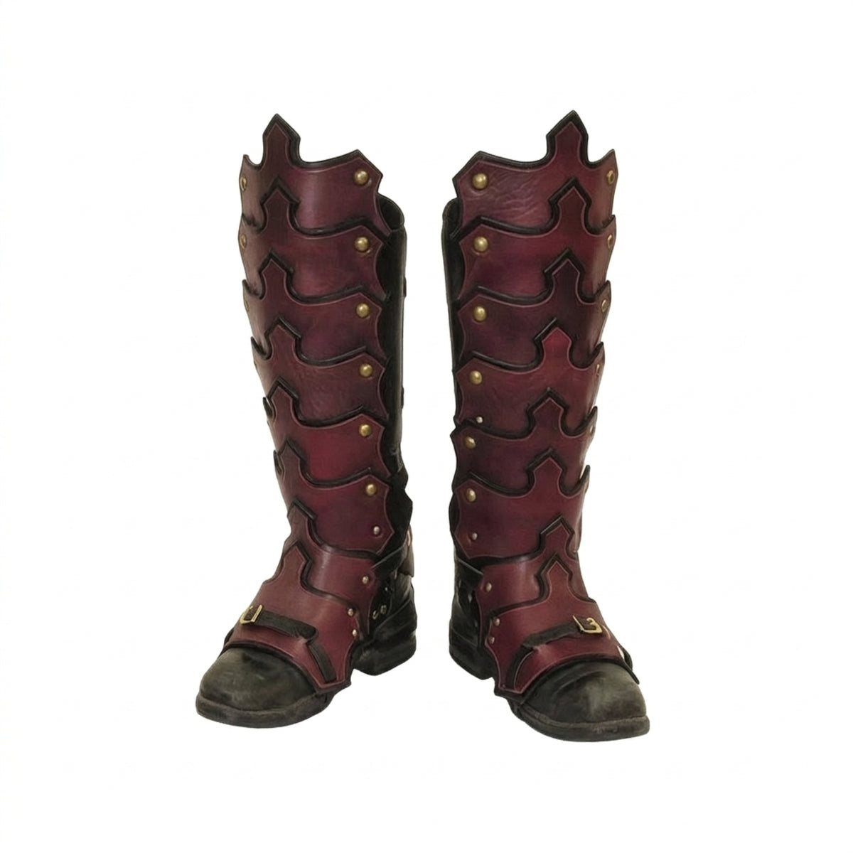 Viking Leg Protection Boot Covers Steampunk Medieval Boot Covers Historical Leg Protection Decorative for Larpers, Halloween