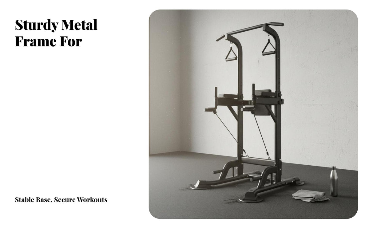 Multifunctional Pull-up Station Sturdy Steel Frame Pull up Bar Station Stable Base Power Station High Weight Capacity for Adults, Fitness Enthusiasts, Women, Calisthenics, Bodyweight Exercise, Indoor, Garage