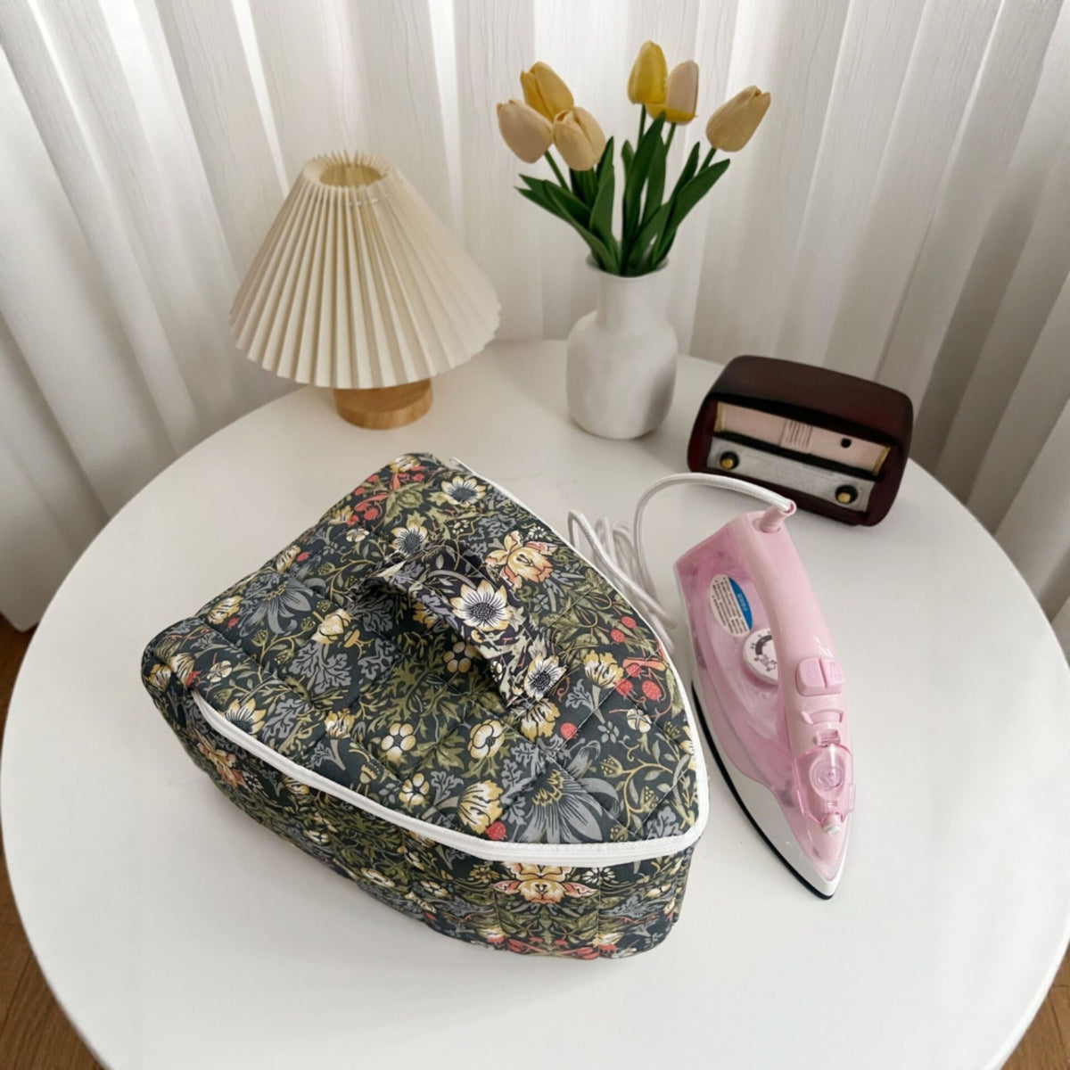 Iron Storage Bag Portable Steam Iron Pouch Padded Carrying Case for Travel, Laundry Room
