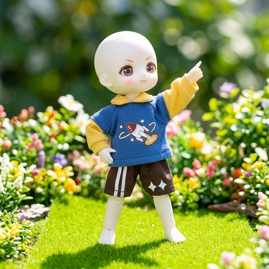 OB11 Doll Clothes Cute Hoodie Set for GSC Nendoroid P9 YMY 1/12 BJD Dolls