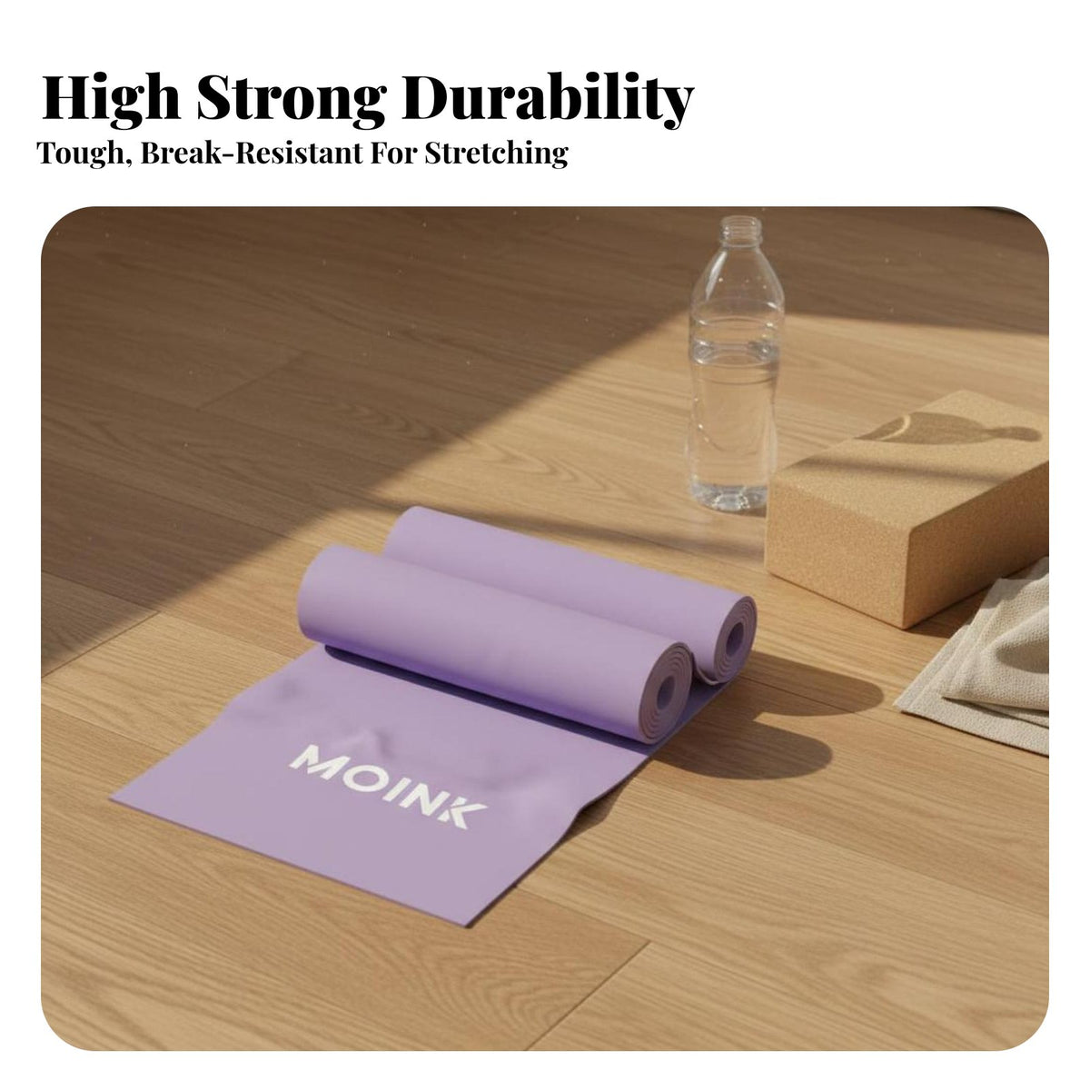 High Elasticity Fitness Elastic Band Portable Flexibility Strap Long-Lasting for Athletes, Beginners, Stretching, Workout, Cool-Down