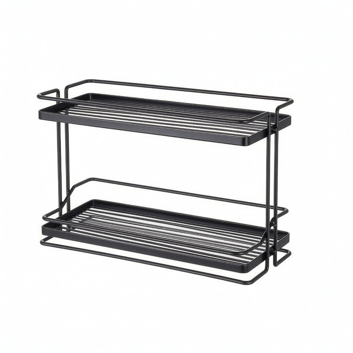 Counter Shelf Organizer with Two Tiers Ventilated Countertop Shelf Organizer