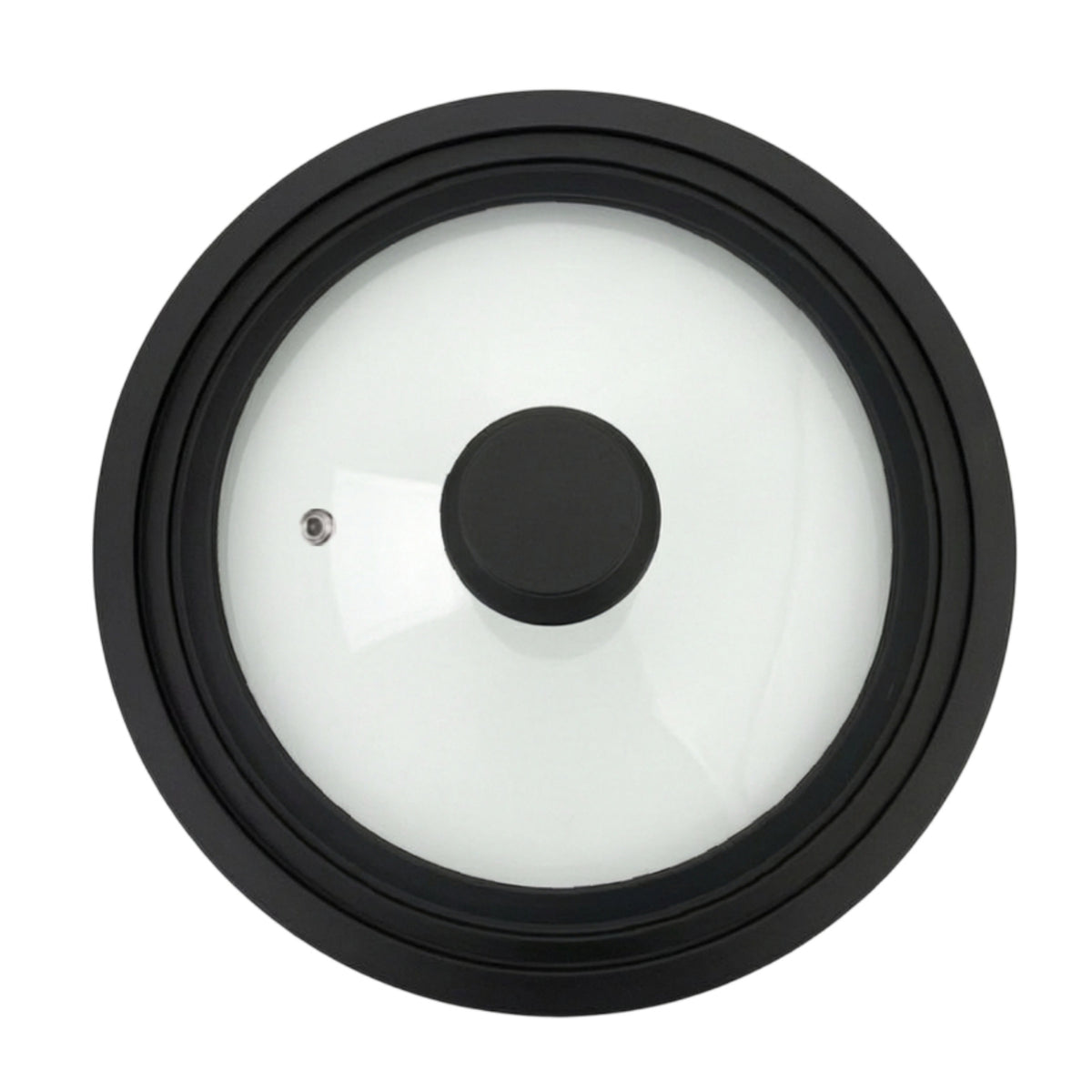 Strengthened Glass Lid with Silicone Edge Vented Glass Lid with Silicone Edge Flexible for Home Cooks