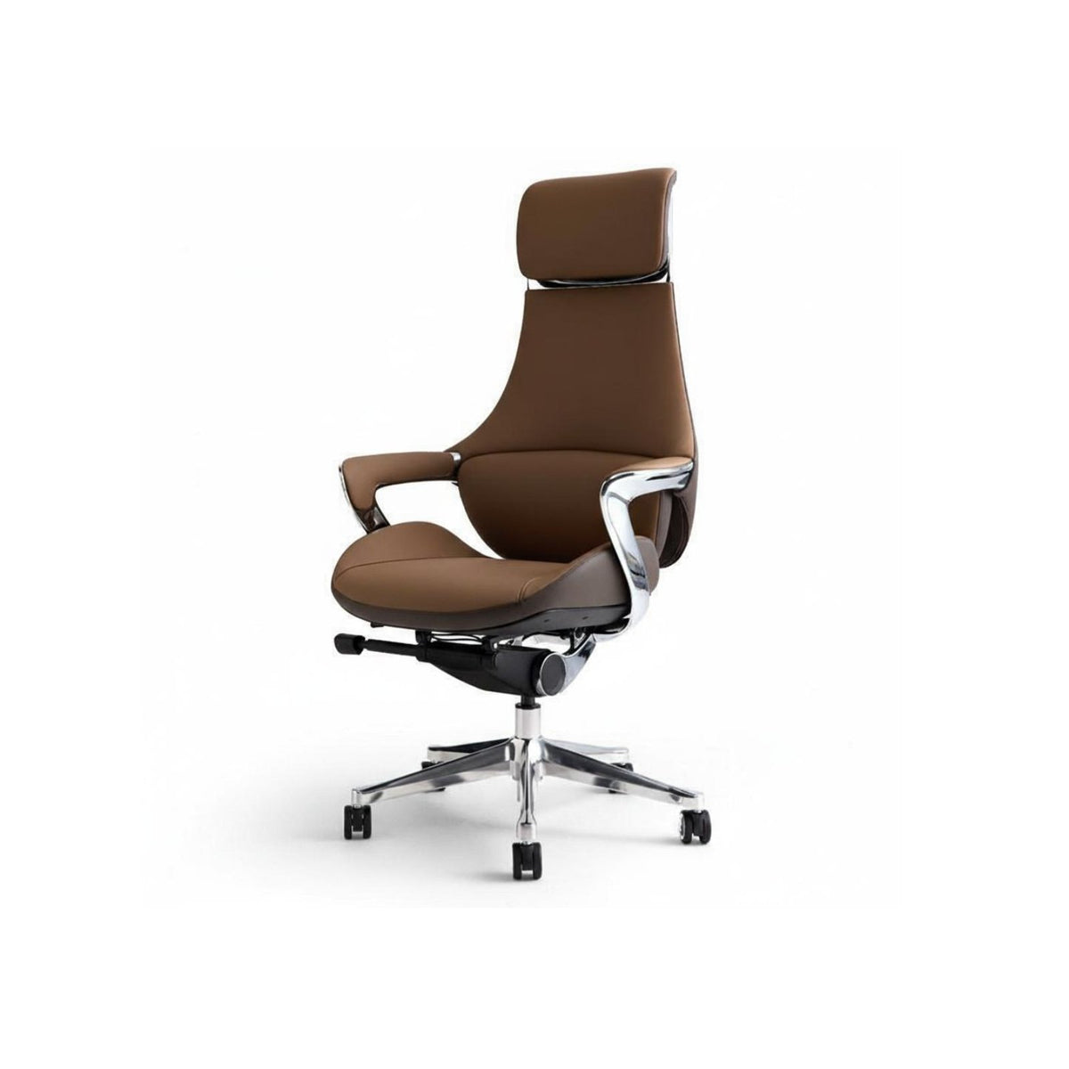Ergonomic Design Highspine managerial Chair Adjustable Height Office Furniture Padded Armrests Task Seat effortless Rolling Casters for Study Room