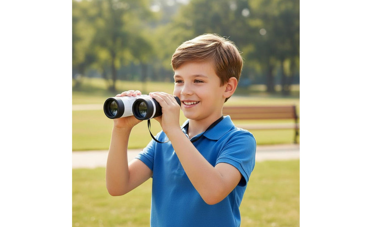 Kids Binoculars Compact Children's Binoculars Soft Rubber Eyepieces Field Glasses for Outdoor, Travel
