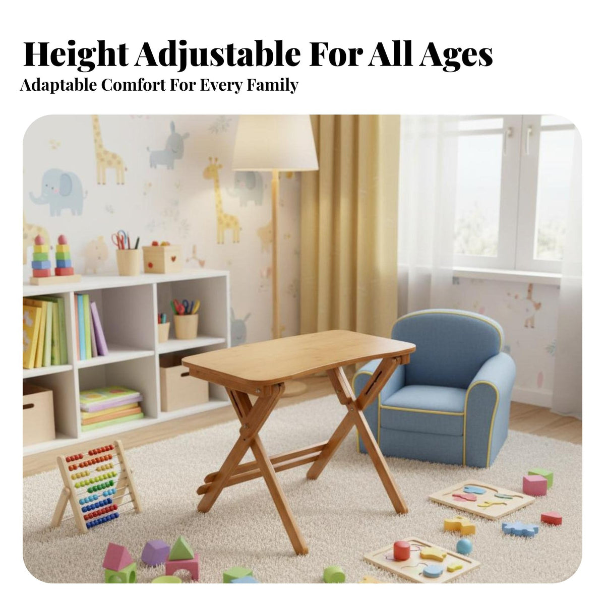 Adjustable Desk and Chair Combo Easy Assembly children's Furniture for Playroom