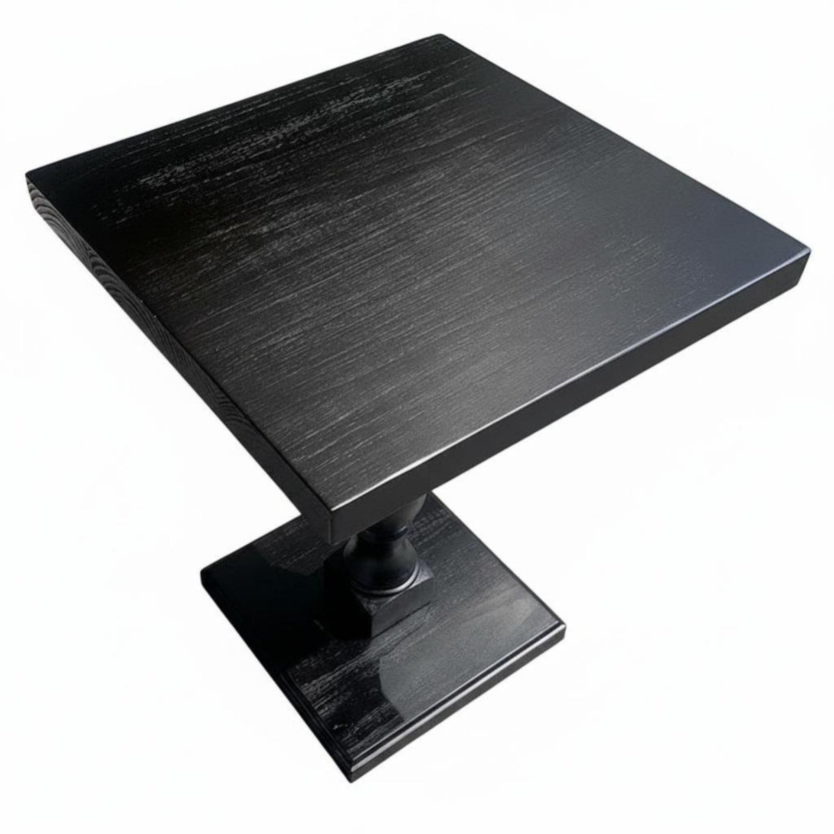 Black Square Table French and Design Square Coffee Table Vintage Design Professional-Grade Grade for Restaurant Owners, Cafe