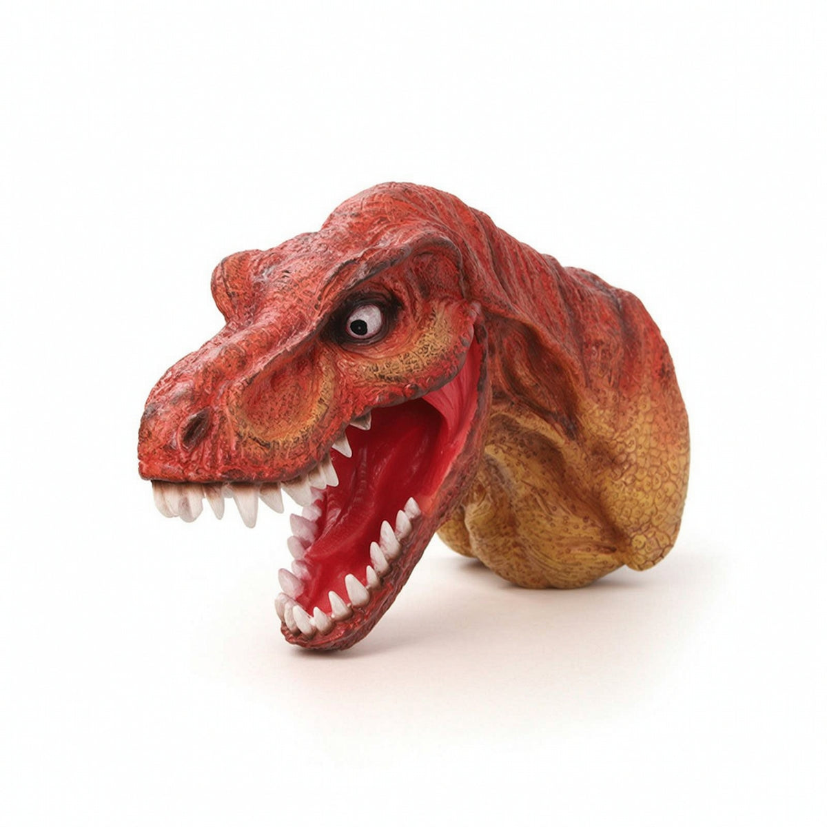 Dinosaur Head with Open Mouth Detailed Tyrannosaurus Head Sculpted for Bedroom