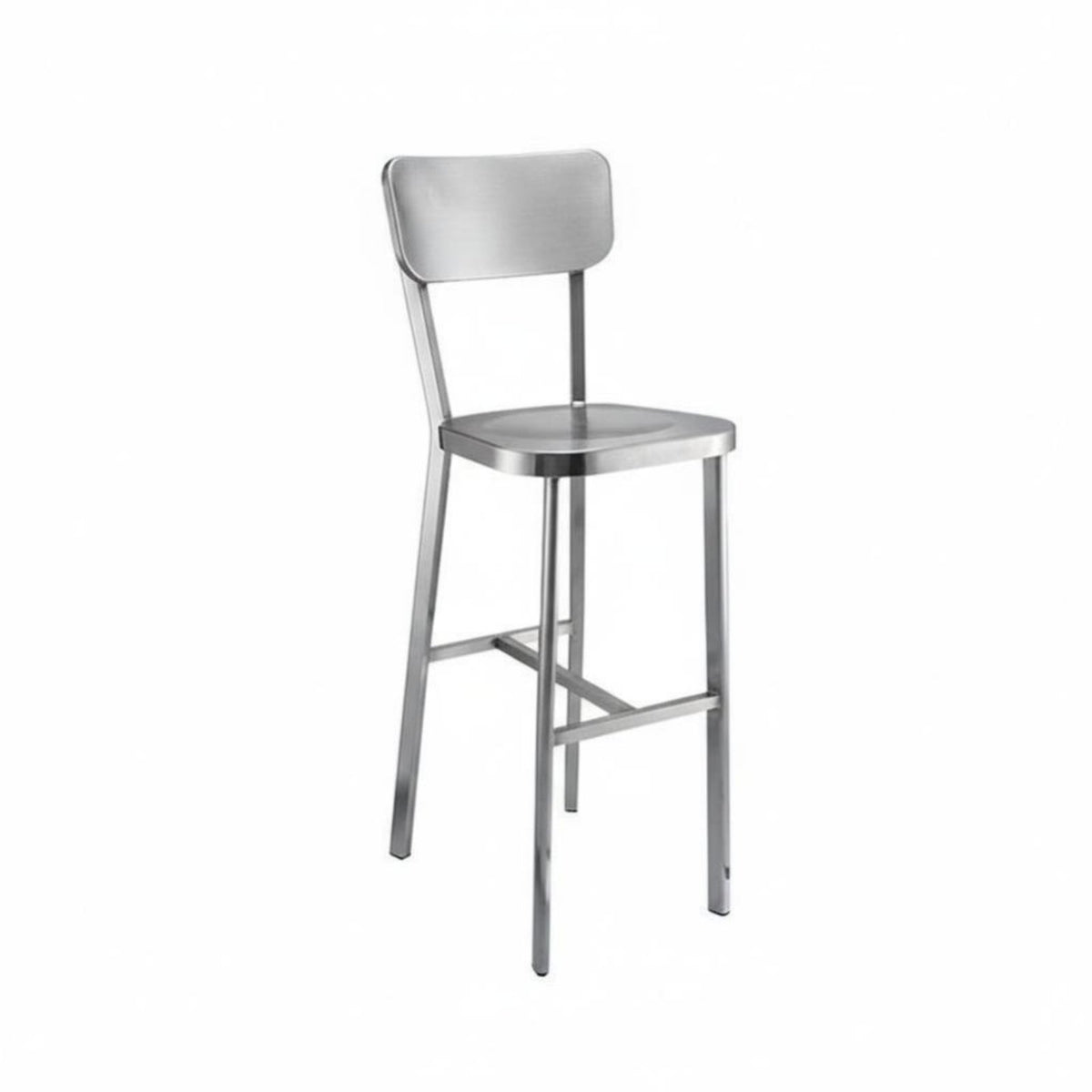 Manufacturing-inspired design Upholstered Highspine Stool with spinerest Bar Chair Modern Design Seating Furniture Sturdy Construction for Business Owners, Homeowners, pairs, Cafe, Front Desk, Restaurant, Dining Room