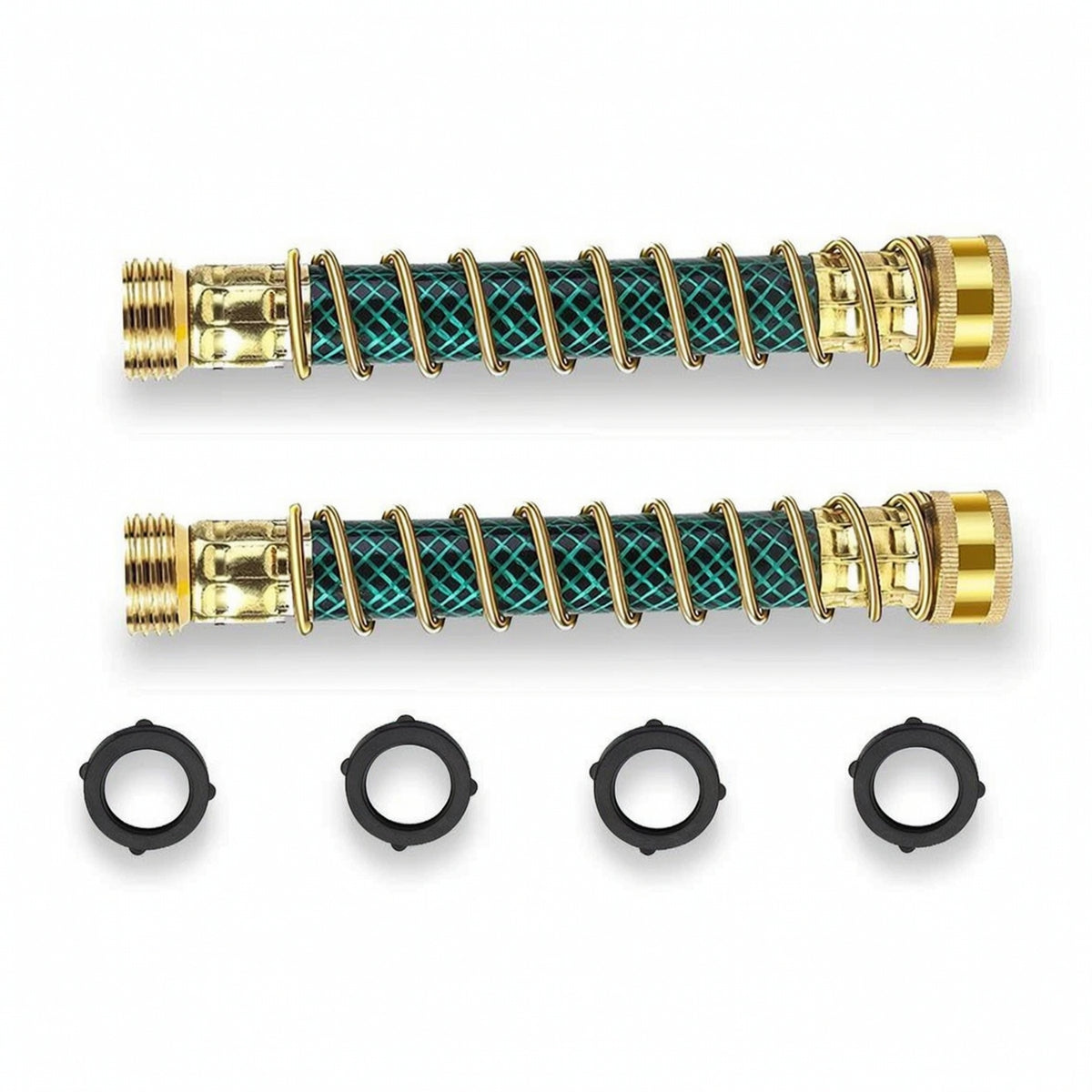 2 Pieces Hose Protector with Spring Proof Faucet Connector Leak-Unrestricted