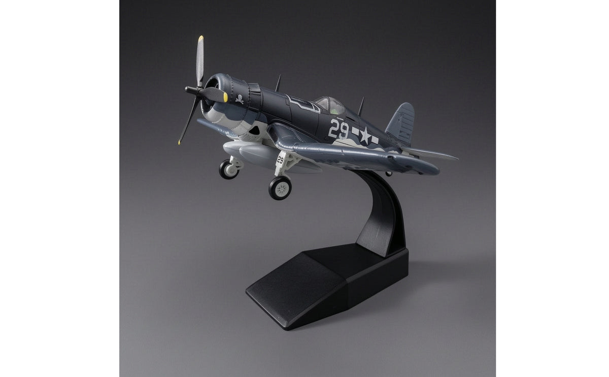 Static F4U-1 Corsair Model Highly Detailed F4U Corsair Model Authentic Diecast Fighter Jet Premium for Office Decor