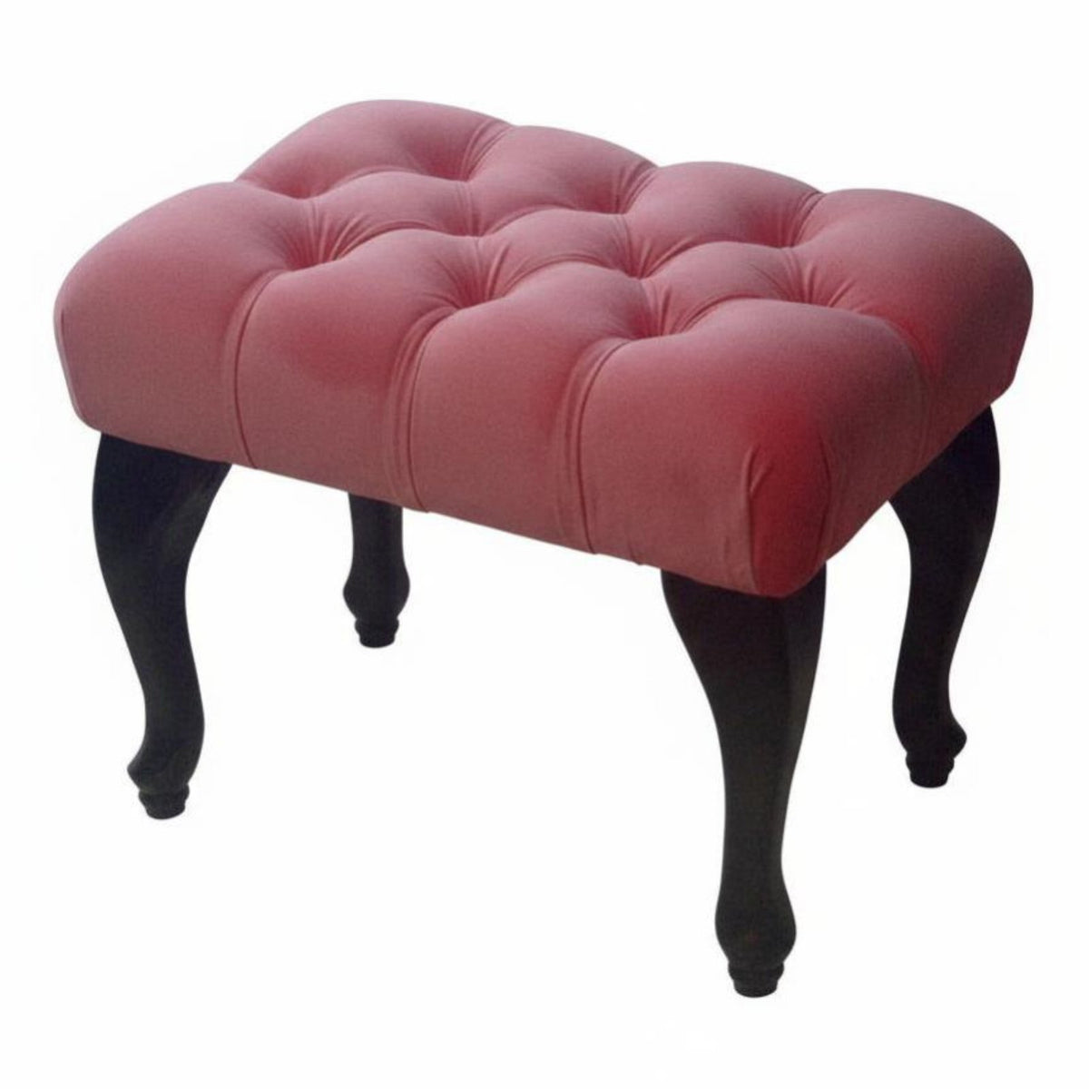 Upholstered Ottoman European Aesthetic Tufted Velvet Ottoman Multi-Purpose