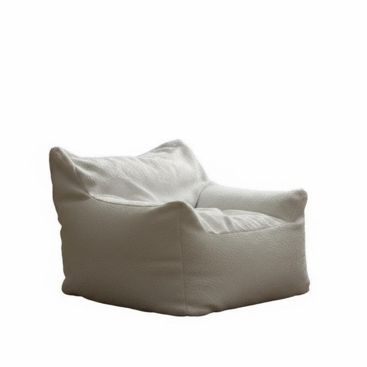 Lounger with Embroidered Face Nordic design Bean Bag Chair Reversible Design Skingentle for Students, perusing corner, Playroom