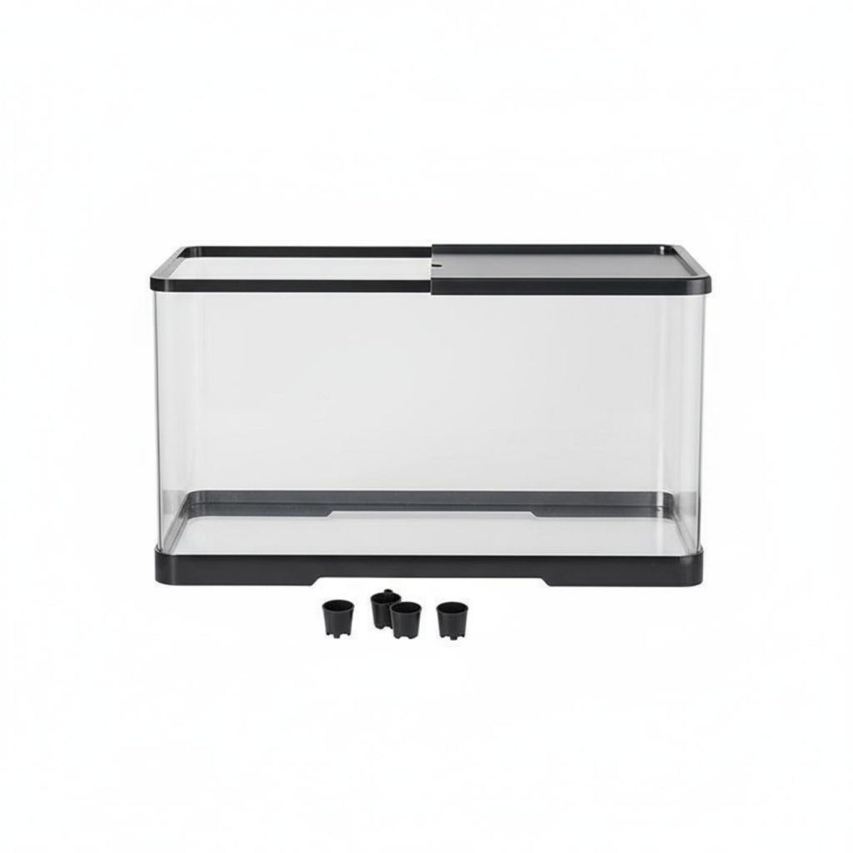 Transparent Reptile Habitat Easy Clean Clear Terrarium Acrylic Reptile Tank for Amphibian Keepers, Desktop