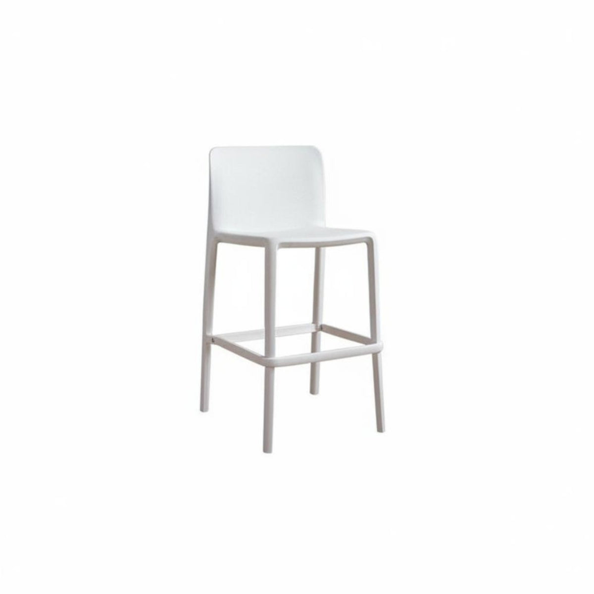 Nordic Design Molded Seat Counter Stool With Backrest Bar Chair Modern aesthetic Seating Furniture Minimalist Aesthetic for Homeowners, Interior Designers, partners, Kitchen Island, Cafe, Restaurant, Dining Room