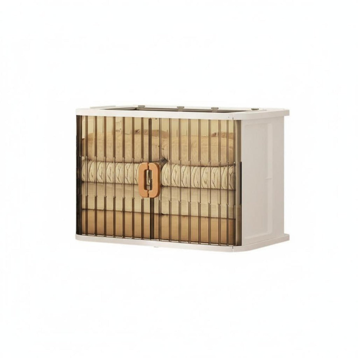 Foldable Cacontaineret with Front Doors Foldable Design for Living Room, Homeowners