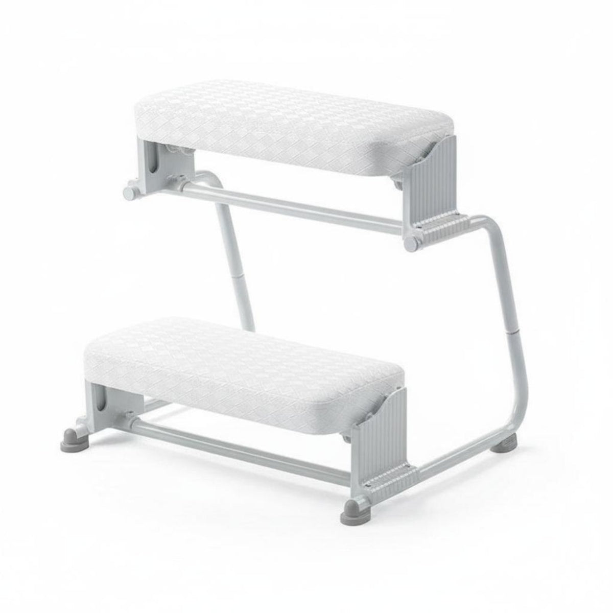 Under Desk Footrest Non-Slip Adjustable Rocking Footrest Two-Tier Leg Rest for Students, Living Room