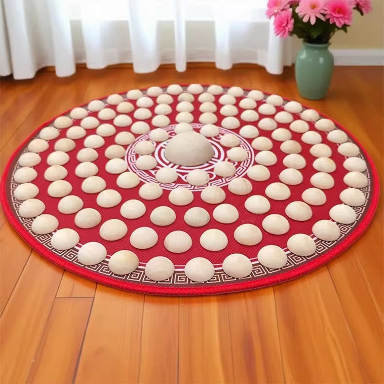 Natural Wood Foot Massage Mat for Home Use