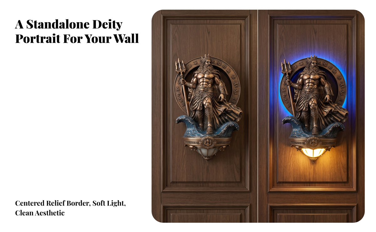 Mythological Sculptural Wall Sconce Antique Bronze Resin Wall Sconce Gothic Lamp Elegant for Collectors