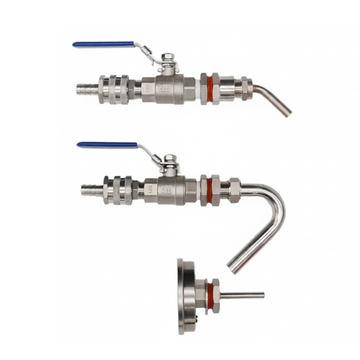 Kettle Valve Kit with Hose Barb Threaded for Homebrewers