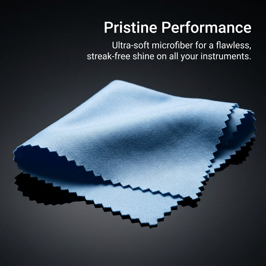 Microfiber Guitar Cleaning Cloth, Ultra Fine Polishing for Instrument Maintenance, Soft Velvet Finish for Guitarists and Musicians