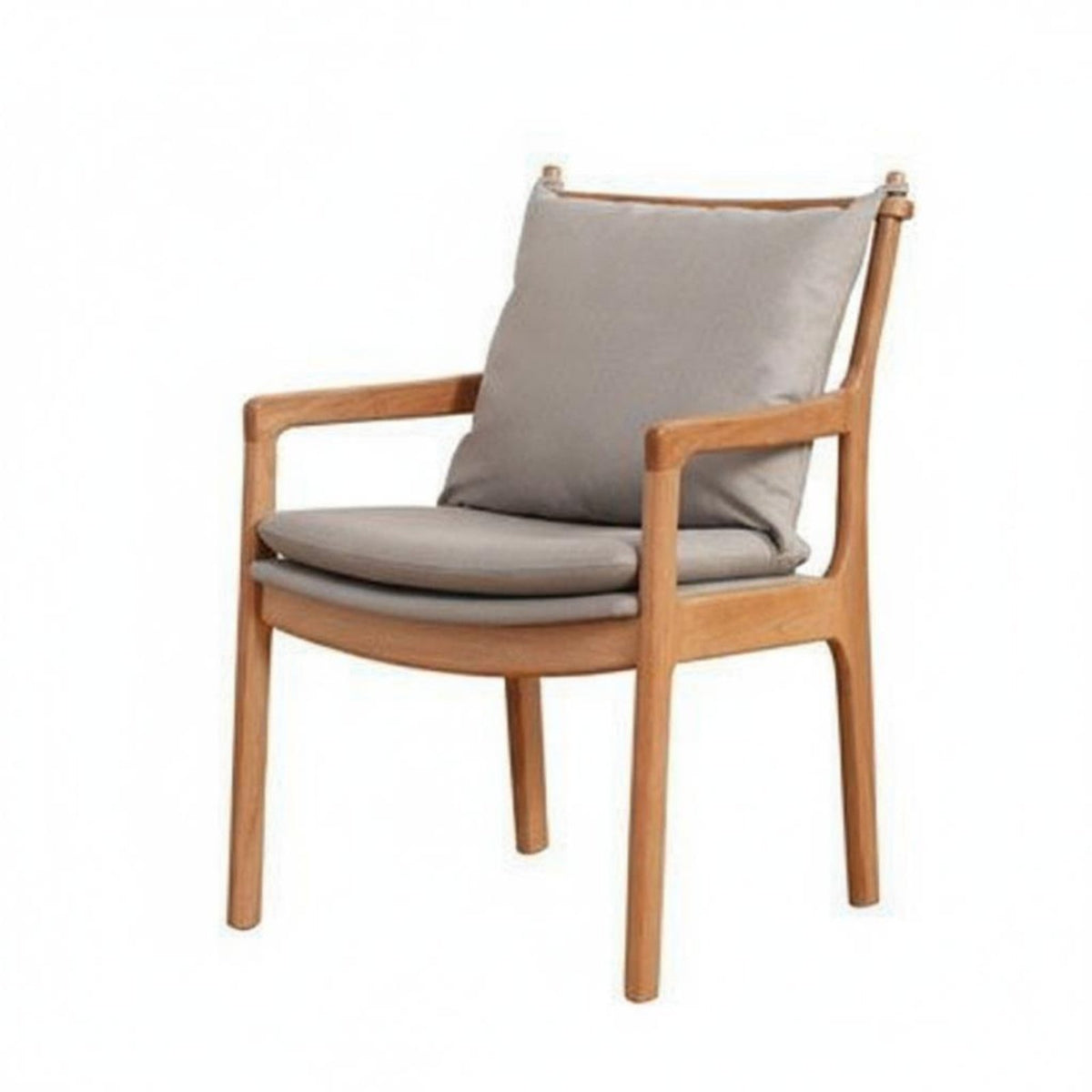 Dining Armchair with Backrest hardwood Wood Construction Household Furniture Comfortable for Long Sitting Ergonomic Design
