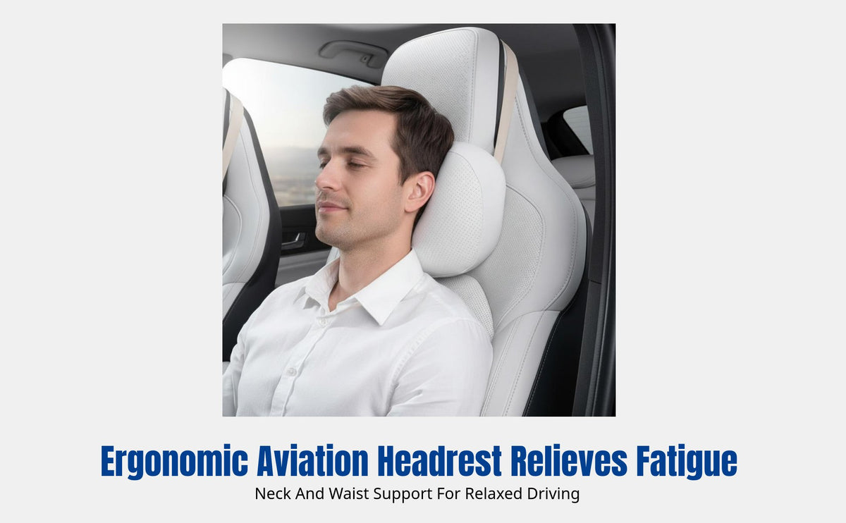 Car Headrest Neck Pillow for Xiaomi SU7/YU7, Viscoelastic Foam, Ergonomic Support, Business Design