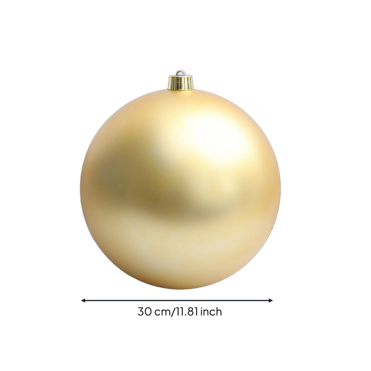 Matte Gold Christmas Ball Ornament Satin Christmas Ornament Minimalist Bauble Odorless for Mantel, Storefront