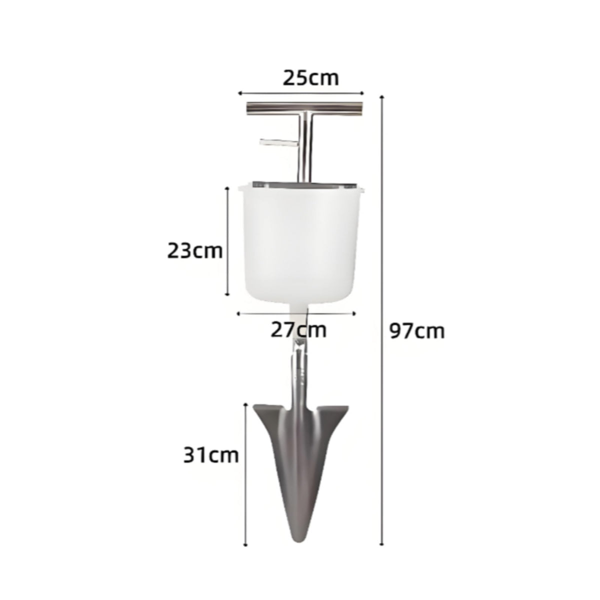 Deep Root Fertilizer Tool Heavy Duty Gardening Equipment Large Capacity Hopper