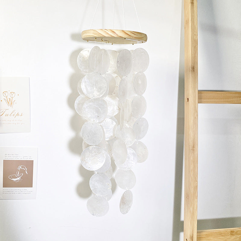 Handmade Seashell Wind Chime Decoration for Living Room, Study, and Balcony
