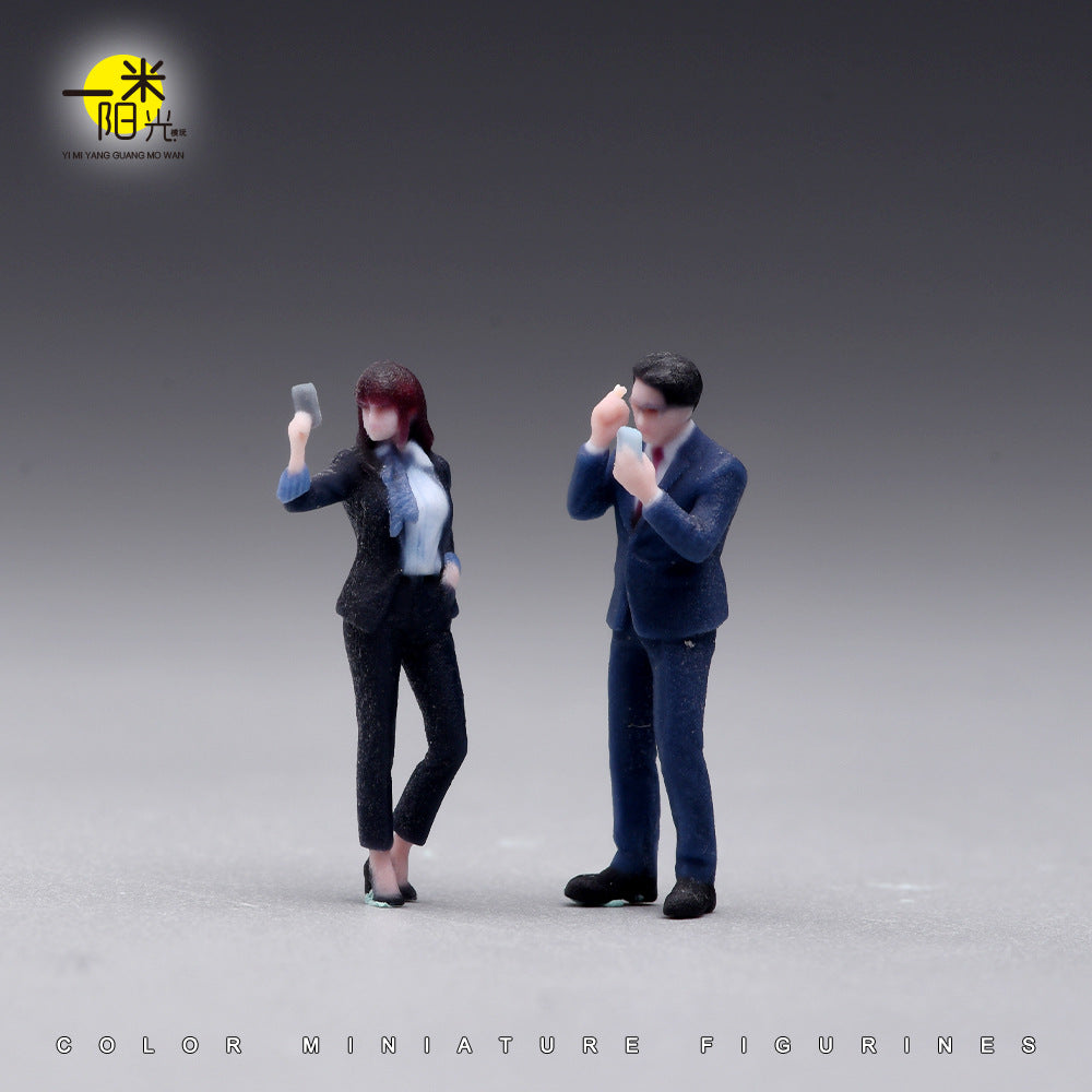 1/64 Scale 'Moyu Duo' Miniature Scene Model with 3D Color-Printed Resin Figures