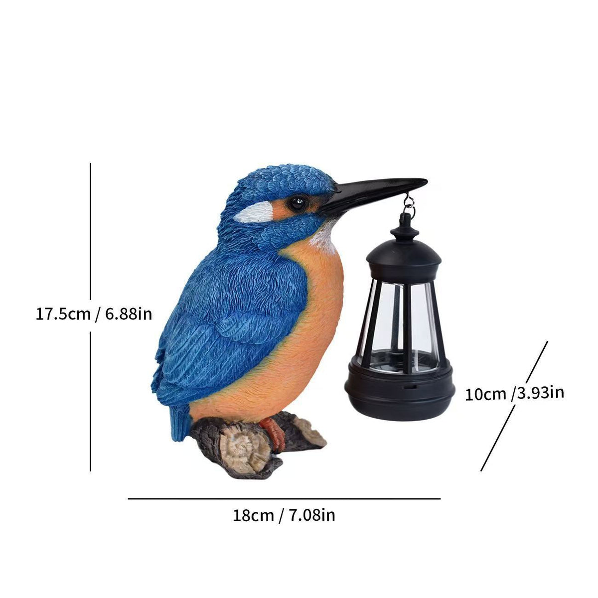 Blue Kingfisher Lamp