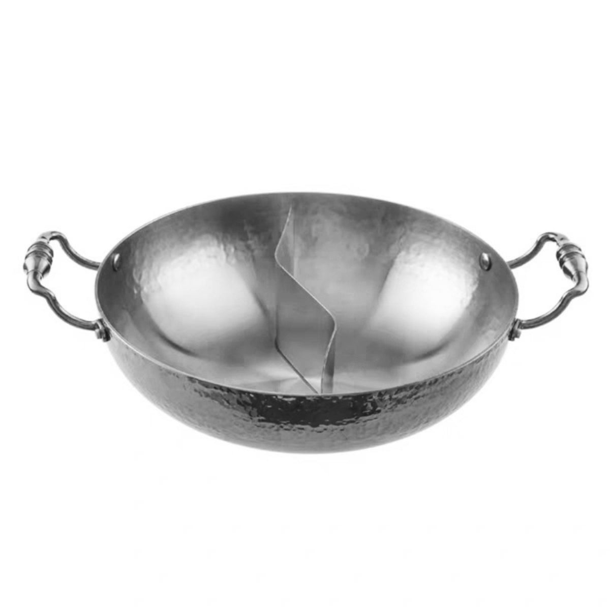 Hot Pot with Divider Stainless Steel Cookware Leakproof for Home Dinners