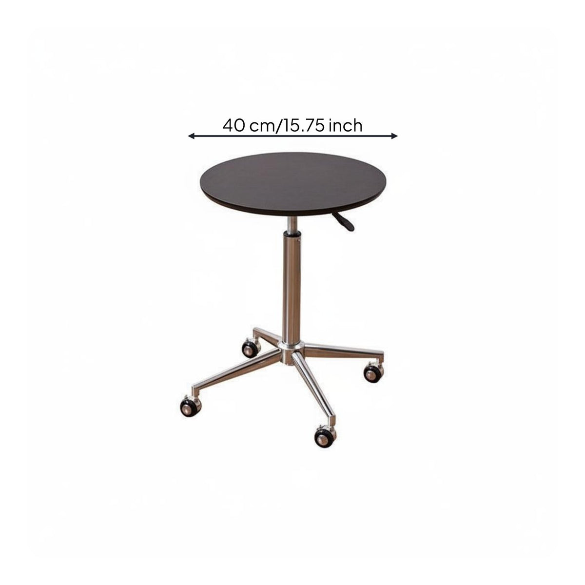 Adjustable Height Rolling Table with Wheels Rolling Laptop Stand