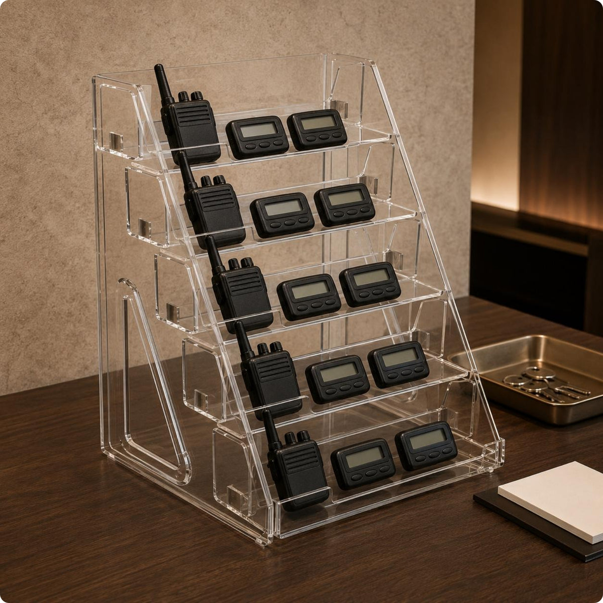 Five-Tier Display Rack Transparent Household Organizer Stable