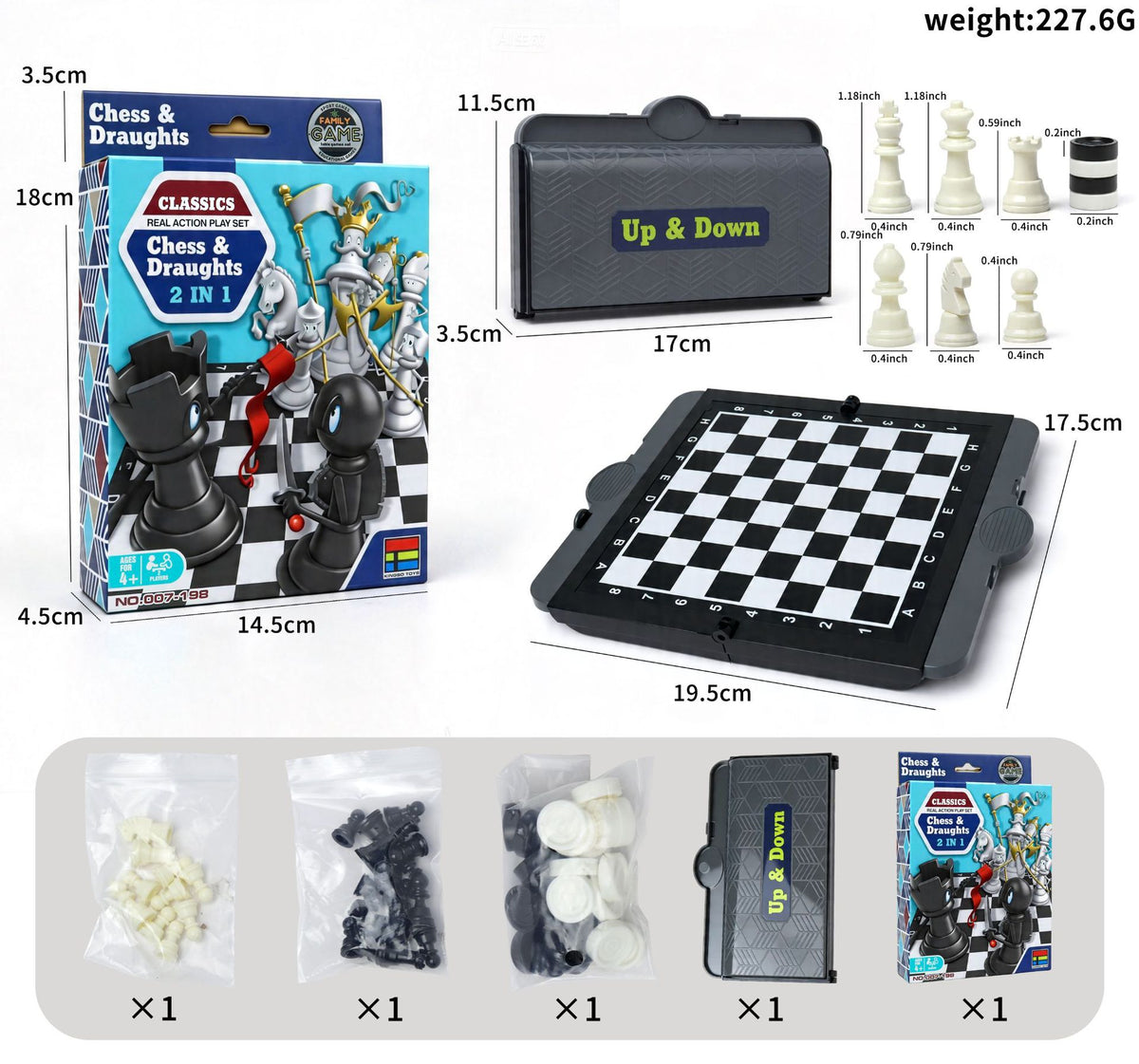 Chess Checkers 2in1