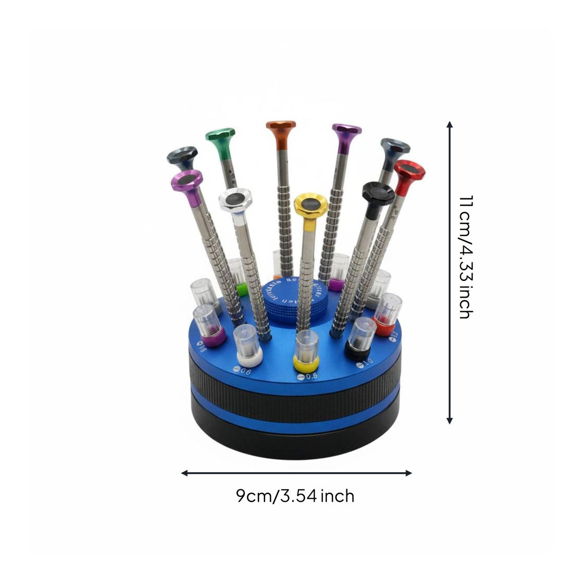 Jewelers Screwdriver Kit with Stand Color Coded for Watchmakers