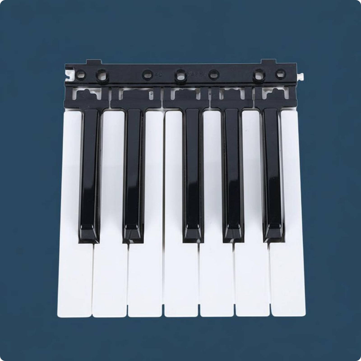 Electronic Keyboard Keys Long-Lasting Black and White Key Set Wear-Resistant