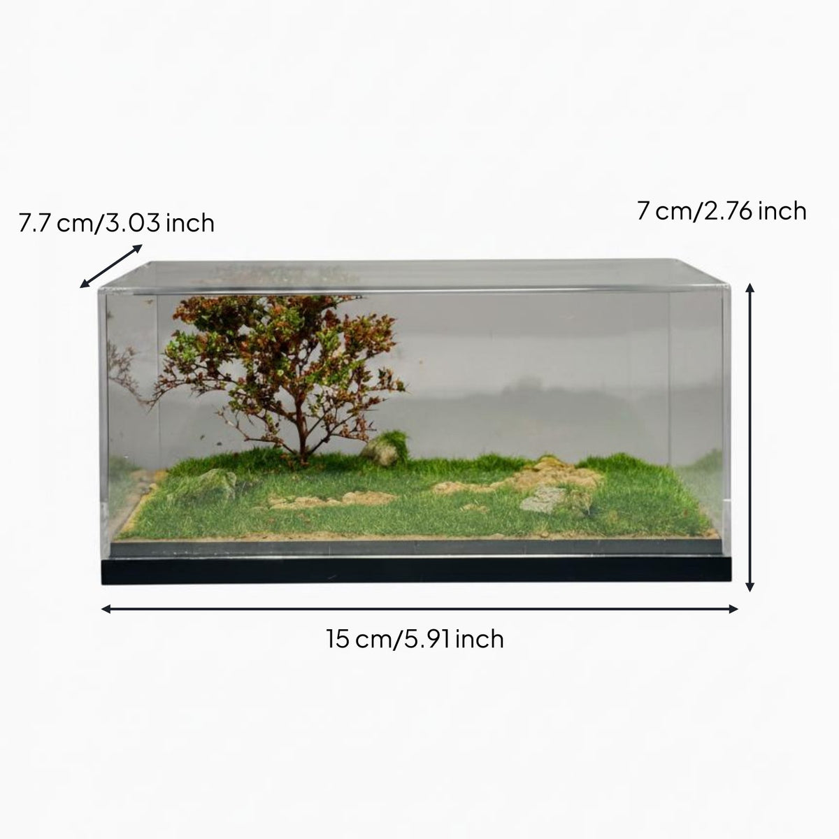 1/64 Scale Car Model Display Case High Clearness Miniature Car Storage Case