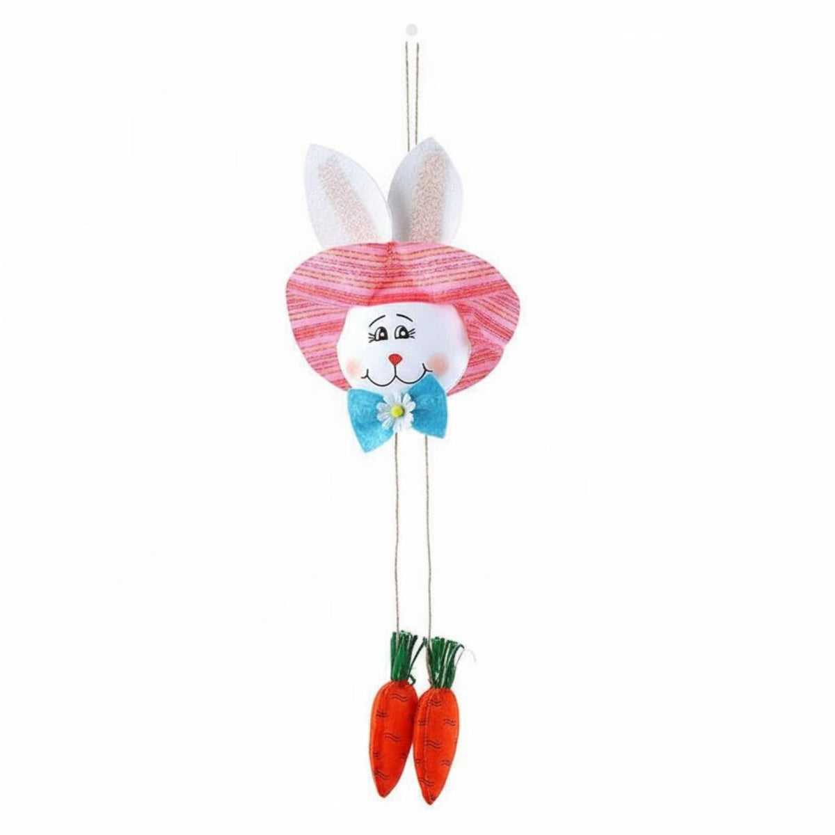 Carrot Rabbit Hanging Decoration Cute Design Easter Bunny Welcome Sign Handmade