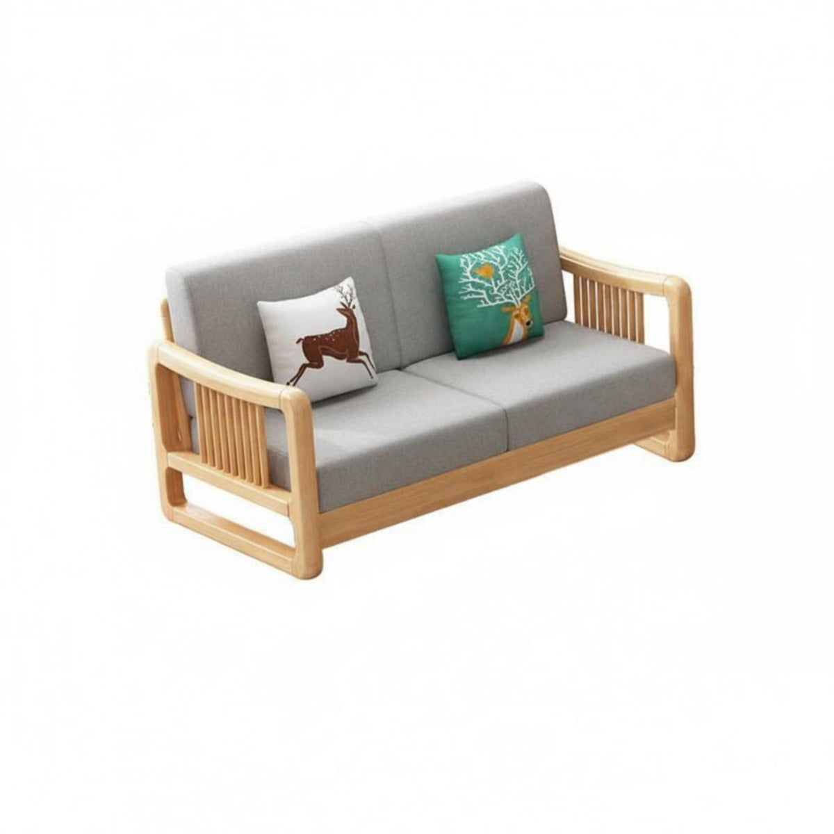 Nordic Design L-Shaped Upholstered Lounger Solid Wood Frame Corner Sofa Small Apartment Friendly Sectional Couch Modern Minimalist Design for Families, Homeowners, Pet Owners