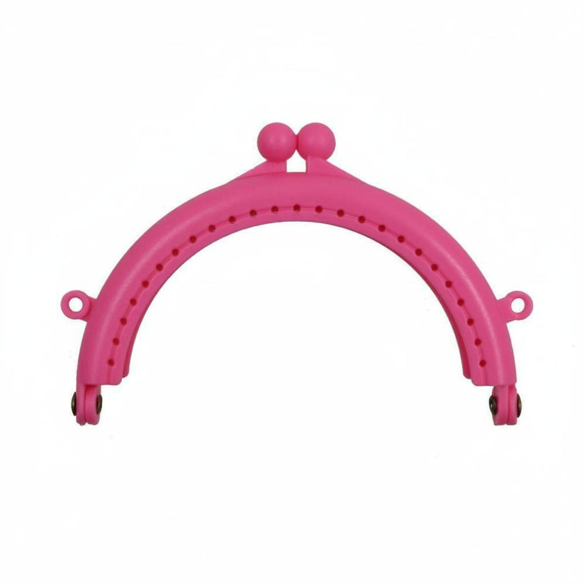 Macaron Colors 8.5cm Arc Bag Frame Candy Colored Half Round Purse Clasp Multi-Color Plastic Kiss Lock Frame Lightweight for DIY Enthusiasts, Crafters