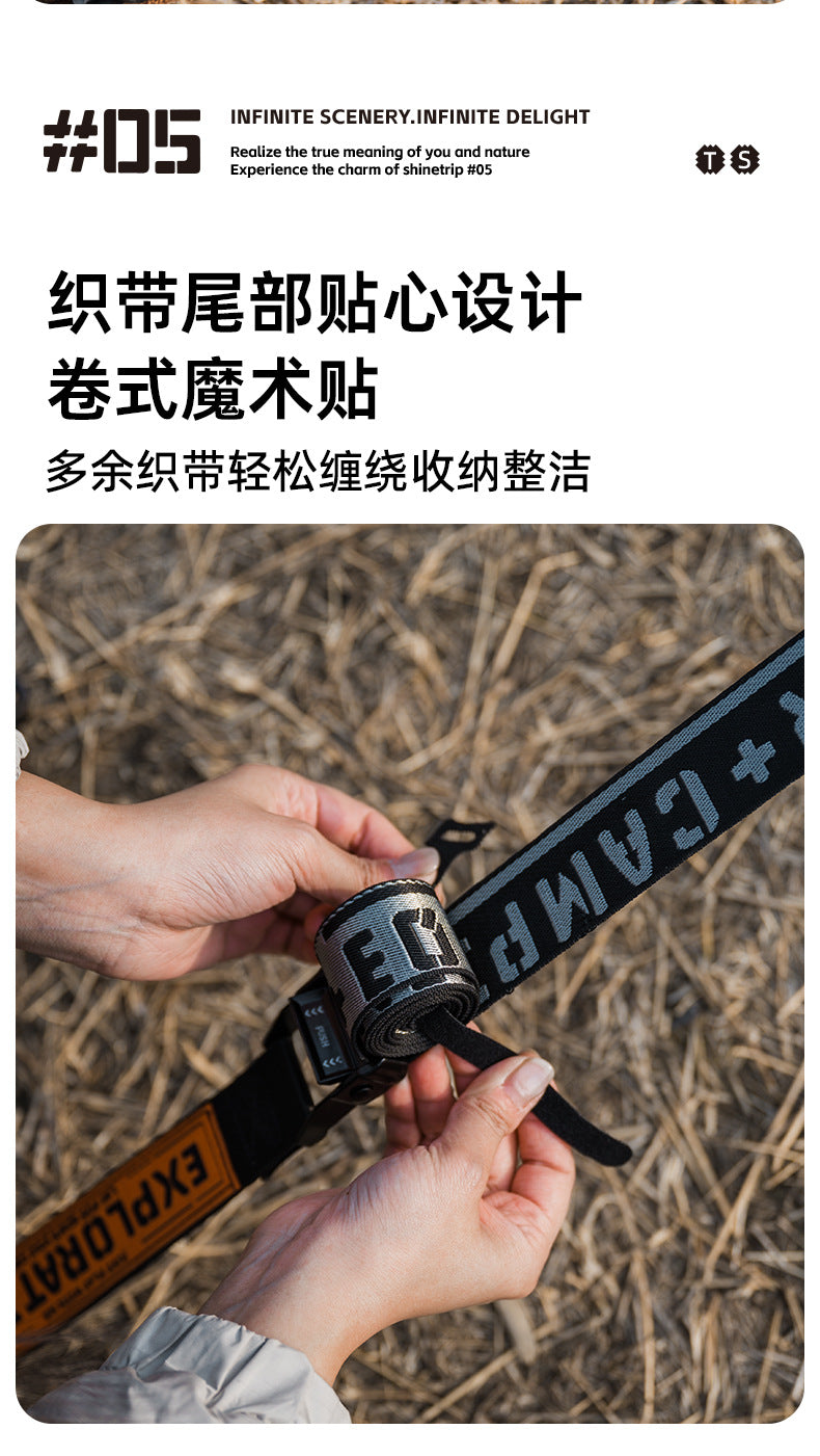 Camping Wind Rope with Tension Straps and Stakes
