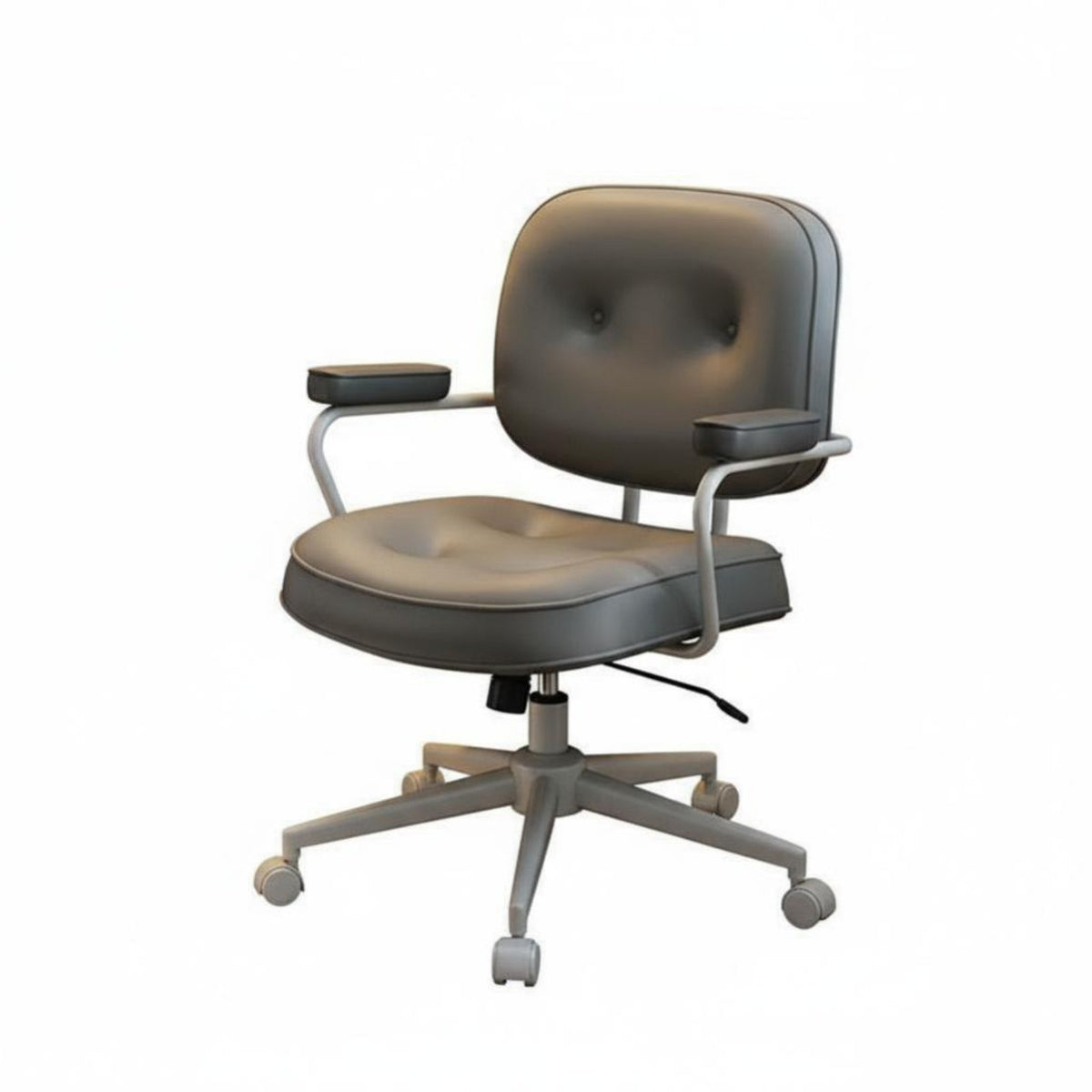 Height Adjustable Upholstered Rolling Chair Comfortable supportrest floral support Task Chair Stylish Design Office Furniture Modern Aesthetic for Home Workers, Students, Young Adults, Study Room, Bedroom