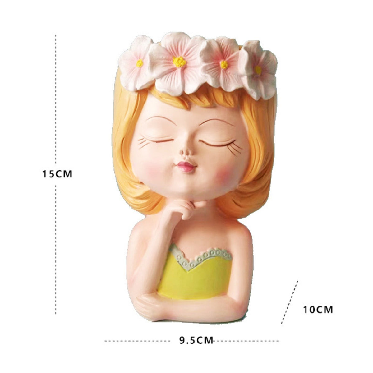 Flower Fairy Figurine Compact Size Fairy Statue Detailed Sculpture for Shelf